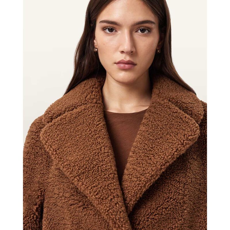 AllSaints Eddie Faux Teddy Jacket image number 2